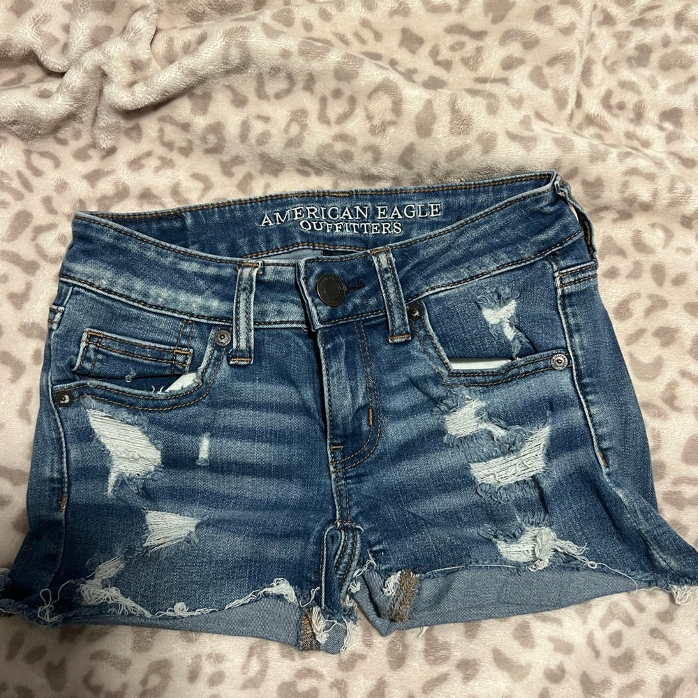 Low rise Jean shorts